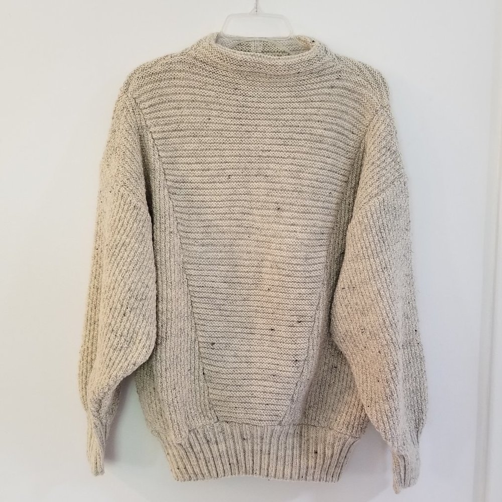 Australian Wool Hand Knitted Rose Sweater:…